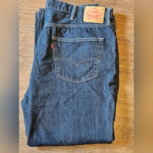 Big Mens Levis 559 Relaxed Straight 46x32 Stretch Dark Wash Denim Jeans. 30